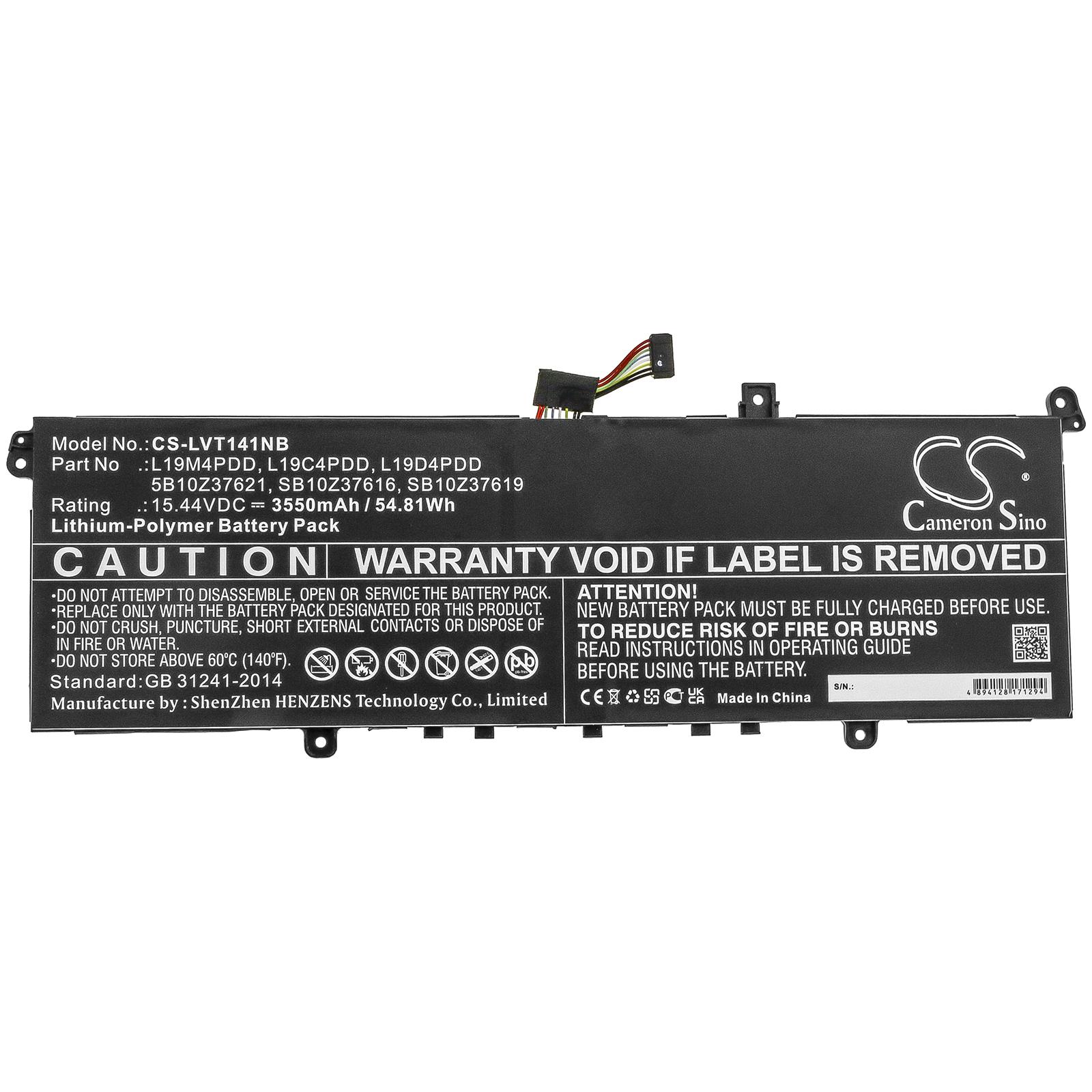 Батерия  за лаптоп Lenovo ThinkBook 13s 14s 5B10Z37621 15.44V 3550mAh CAMERON SINO | JAR Computers Батерия  за лаптоп Lenovo ThinkBook 13s 14s 5B10Z37621 15.44V 3550mAh CAMERON SINO