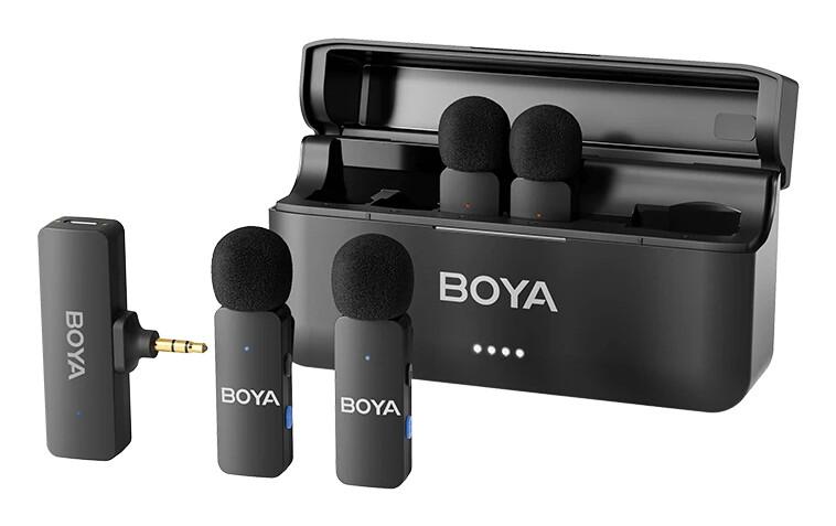BOYA BY-V4 микрофон Черен Микрофон с клип