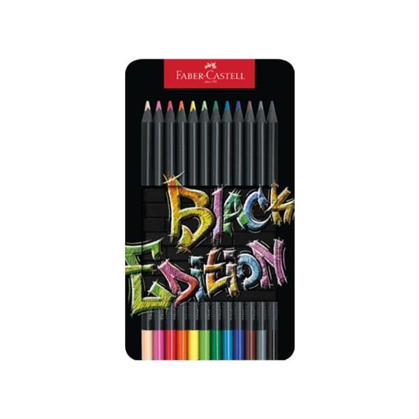 Faber-Castell Моливи Black Edition, 12 цвята, в метална кутия | JAR Computers Faber-Castell Моливи Black Edition, 12 цвята, в метална кутия