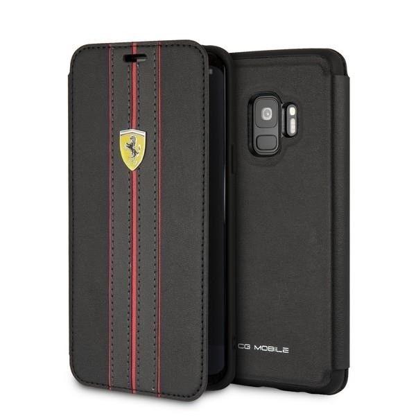 Кожен калъф, тип портфейл за Samsung Galaxy S9 - Ferrari Urban PU Leather Booktype Case (черен) | JAR Computers Кожен калъф, тип портфейл за Samsung Galaxy S9 - Ferrari Urban PU Leather Booktype Case (черен)