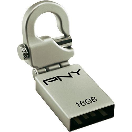 Метална флаш памет 2.0 USB - PNY Metal Micro Hook 16GB (16GB) | JAR Computers Метална флаш памет 2.0 USB - PNY Metal Micro Hook 16GB (16GB)