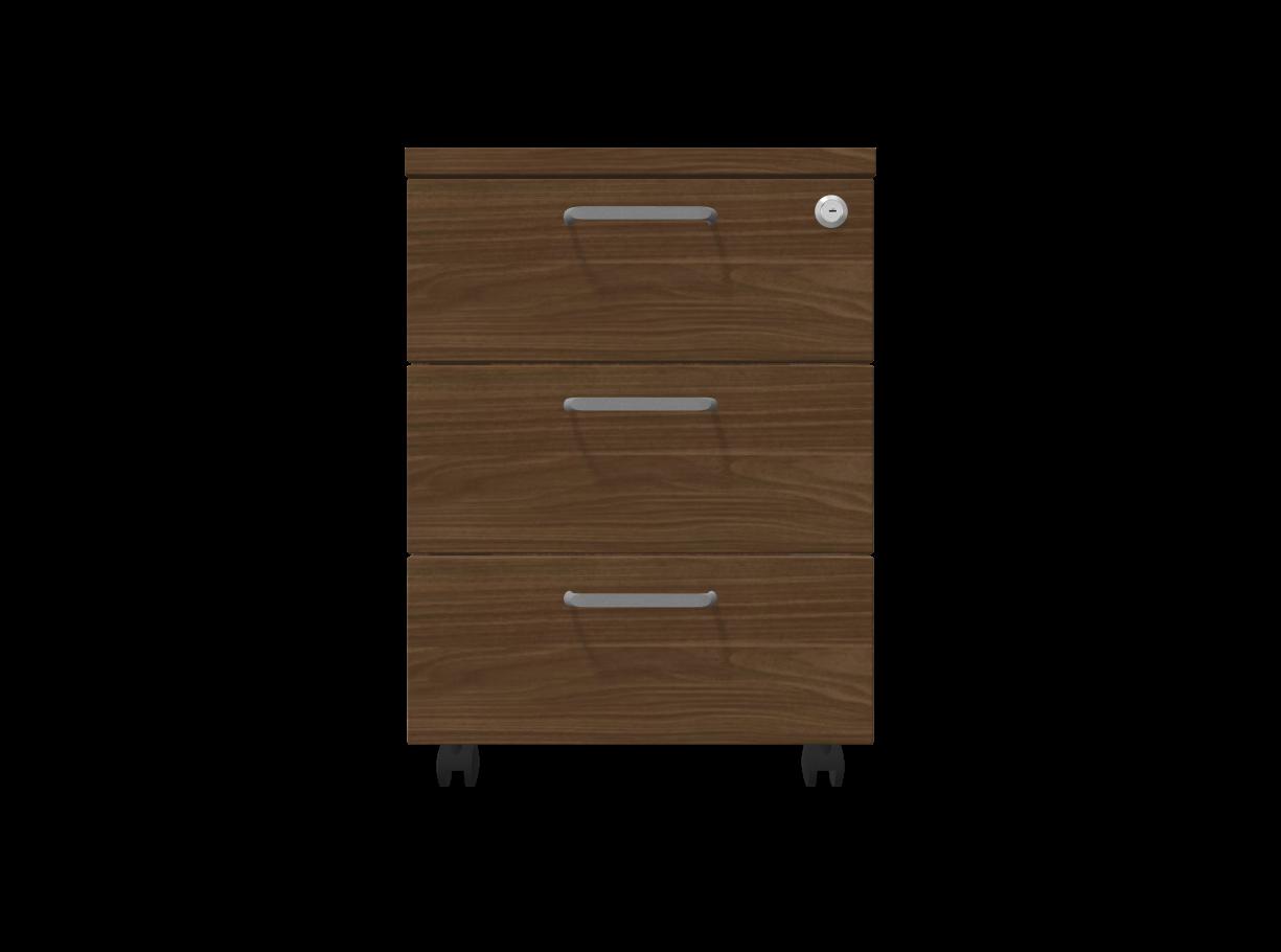 Мобилен контейнер с три чекмеджета Easy Space 3D, 430х480х600мм, ПДЧ 18 мм, орех Линкълн | JAR Computers Мобилен контейнер с три чекмеджета Easy Space 3D, 430х480х600мм, ПДЧ 18 мм, орех Линкълн