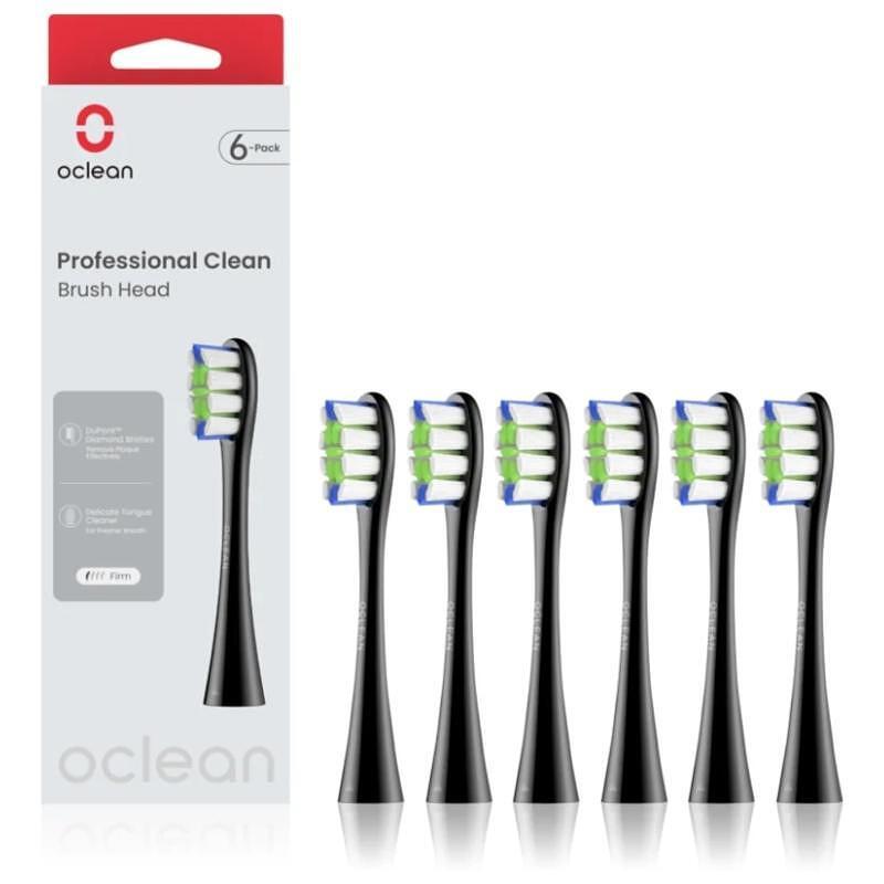 Накрайник за четки за зъби Oclean Professional clean -6 pack Black C04000277