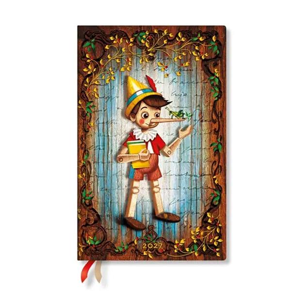 Paperblanks Планер Pinocchio, Maxi, хоризонтален, твърда корица, 88 листа, за 2027 година | JAR Computers Paperblanks Планер Pinocchio, Maxi, хоризонтален, твърда корица, 88 листа, за 2027 година