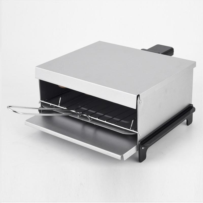 Парти грил Crown ESG800A, 800W, Тавичка за мазнина, Сребрист