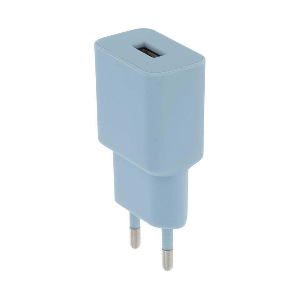 Setty зарядно 220V, USB-А порт, 2.4A, синьо