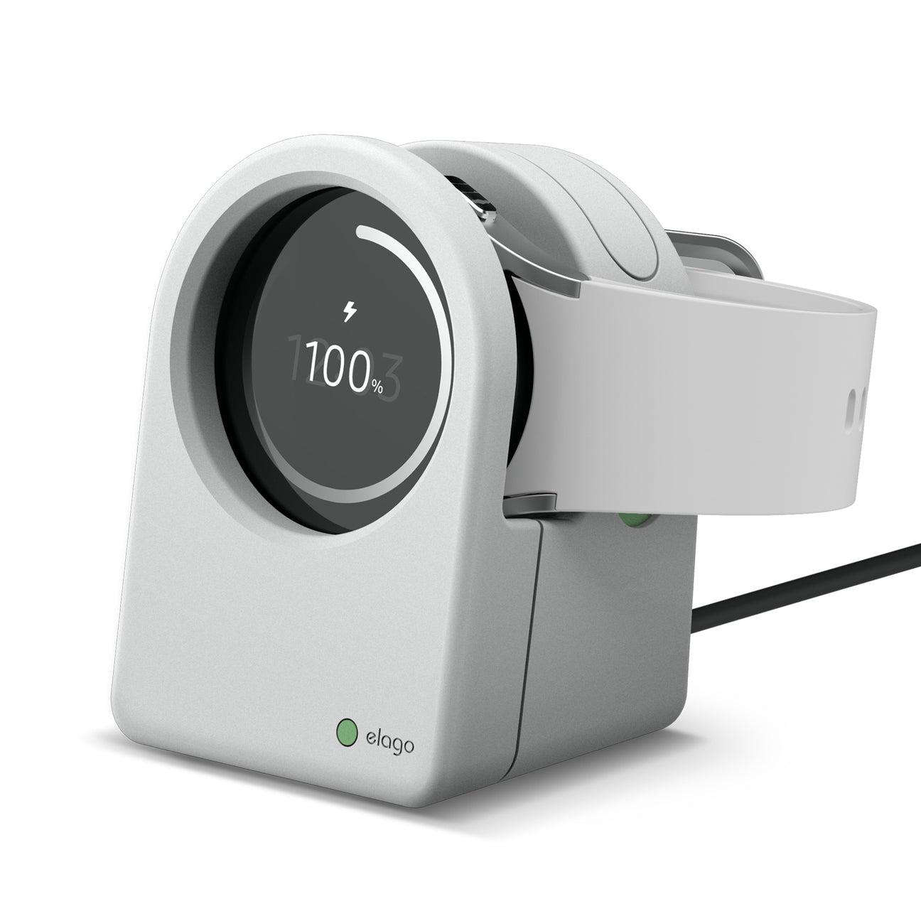 Силиконова поставка за Samsung Galaxy Watch 4, 3, Active (40-46мм) - Elago GWT3 Watch Stand (светлосив) | JAR Computers Силиконова поставка за Samsung Galaxy Watch 4, 3, Active (40-46мм) - Elago GWT3 Watch Stand (светлосив)