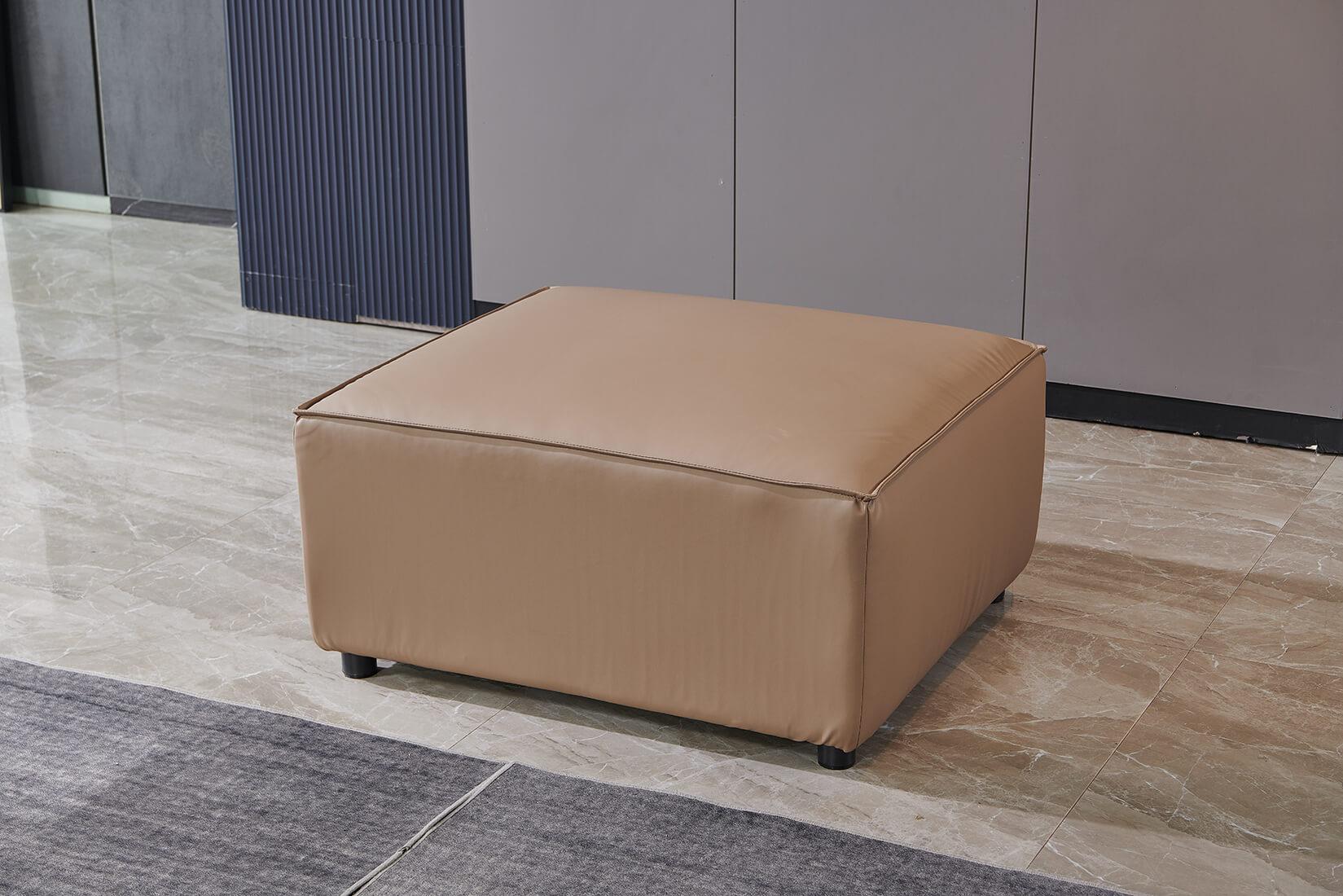 Табуретка RFG Kiano, квадратна, екокожа, 750 х 880 х 420 mm, кафява