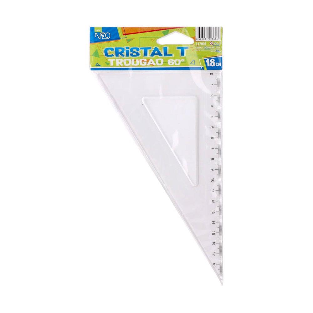 Триъгълник Sazio Cristal T, 60°, 18 cm