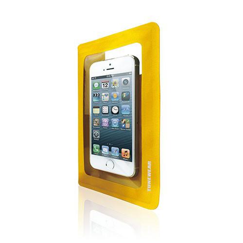 Универсален водоустойчив калъф за iPhone 6, iPhone 6S, iPhone 5/5S/SE, Samsung Galaxy S5, Samsung Galaxy S5 Neo, S4 и други смартфони - Tunewear Waterwear Light (жълт) | JAR Computers Универсален водоустойчив калъф за iPhone 6, iPhone 6S, iPhone 5/5S/SE, Samsung Galaxy S5, Samsung Galaxy S5 Neo, S4 и други смартфони - Tunewear Waterwear Light (жълт)