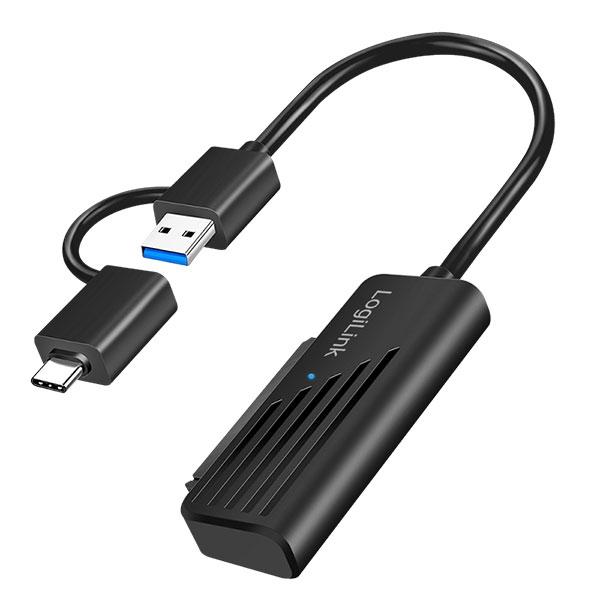 USB3.2 C/A to SATA 3 adapter, 6Gbs,Logilink AU0062 | JAR Computers USB3.2 C/A to SATA 3 adapter, 6Gbs,Logilink AU0062