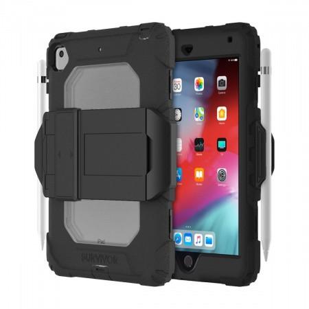 Защита от най-висок клас за iPad mini 4, iPad mini 5 (2019) (черен-прозрачен) - Griffin Survivor All Terrain Case | JAR Computers Защита от най-висок клас за iPad mini 4, iPad mini 5 (2019) (черен-прозрачен) - Griffin Survivor All Terrain Case