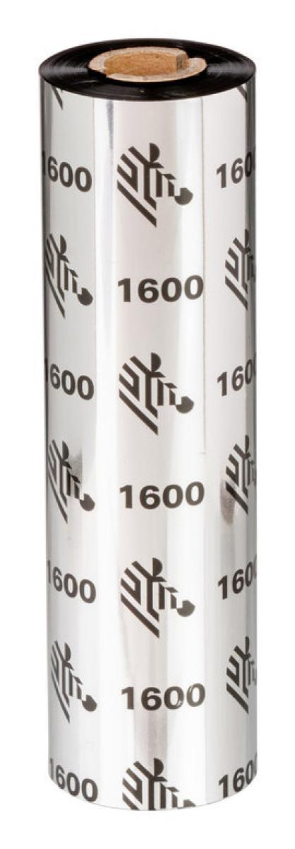 Zebra 1600 Wax thermal ribbon 450 m Black | JAR Computers Zebra 1600 Wax thermal ribbon 450 m Black