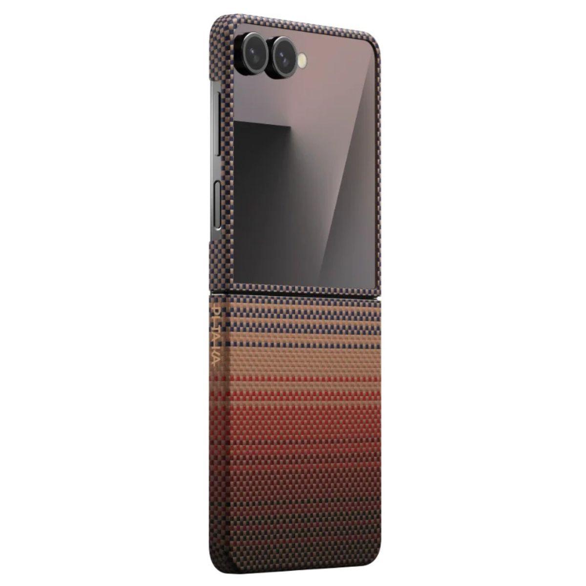 PITAKA Калъф Samsung Z Flip 7, Ultra-Slim MagSafe, sunset - FSFLIP7 | JAR Computers PITAKA Калъф Samsung Z Flip 7, Ultra-Slim MagSafe, sunset - FSFLIP7