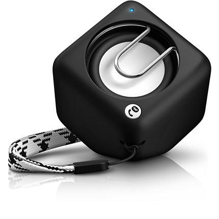 Безжичен Bluetooth спийкър с микрофон за мобилни устройства - Philips Wireless Portable Speaker PIX3L (черен) | JAR Computers Безжичен Bluetooth спийкър с микрофон за мобилни устройства - Philips Wireless Portable Speaker PIX3L (черен)