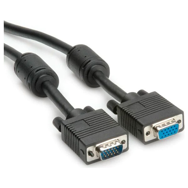 Cable VGA w/Ferrit, DDC, 15M/15F, 3m, 11.04.5654