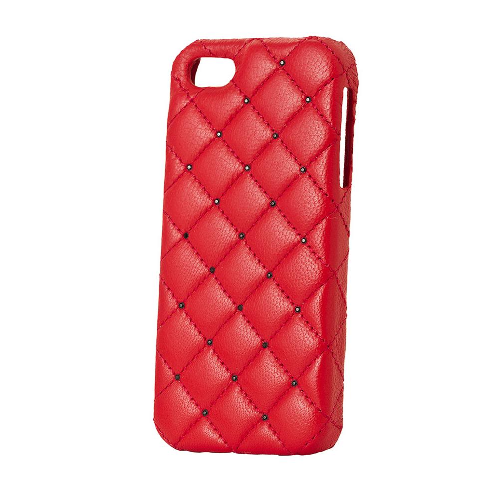Дизайнерски кожен кейс с кристали Сваровски за iPhone 5, iPhone 5S, iPhone SE - 2MeStyle Matelasse Leather Cover (червен) | JAR Computers Дизайнерски кожен кейс с кристали Сваровски за iPhone 5, iPhone 5S, iPhone SE - 2MeStyle Matelasse Leather Cover (червен)