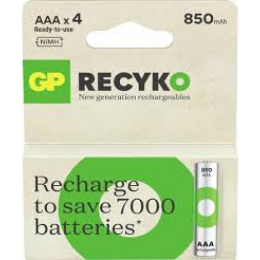 GP ReCyko 850mAh rechargeable batteries AAA / R03 Ni-MH (GPB20979) | JAR Computers GP ReCyko 850mAh rechargeable batteries AAA / R03 Ni-MH (GPB20979)