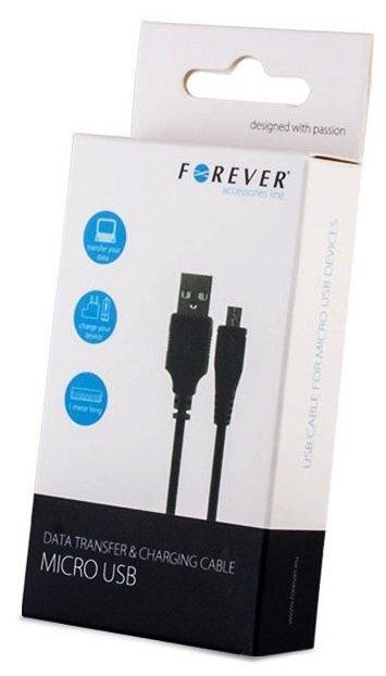 Кабел Forever USB-MICROUSB 1M ЧЕРЕН | JAR Computers Кабел Forever USB-MICROUSB 1M ЧЕРЕН