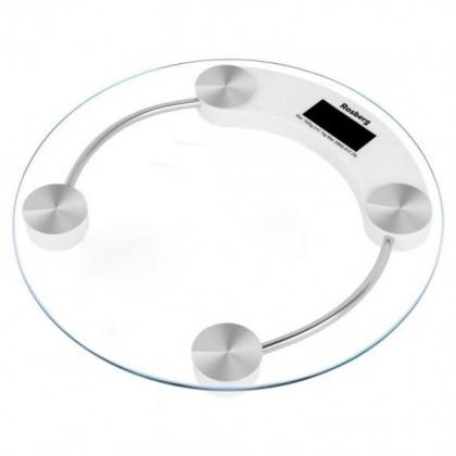 Кантар Rosberg R51650A, 180 кг, Дигитален, Вкл. батерия, LCD, Стъкло
