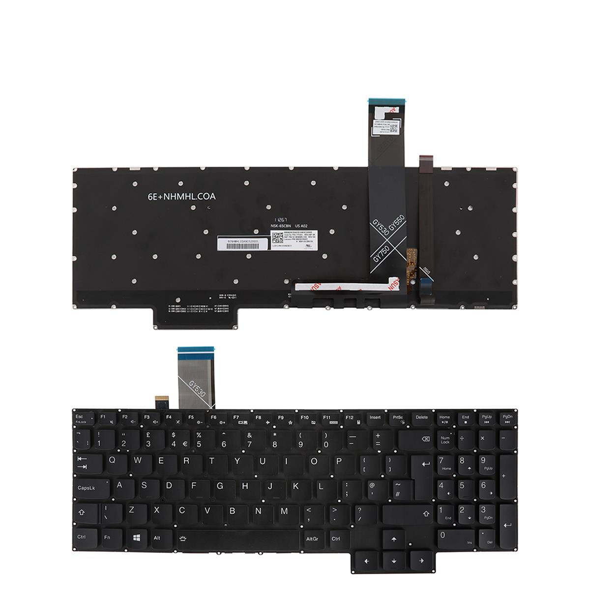 Клавиатура за лаптоп Lenovo Y7000 Y7000P 2020 Черна Без Рамка RGB с Подсветка | JAR Computers Клавиатура за лаптоп Lenovo Y7000 Y7000P 2020 Черна Без Рамка RGB с Подсветка
