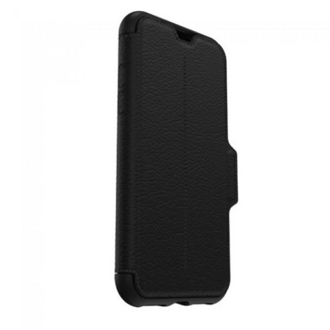 Кожен флип калъф с висока защита за iPhone XS, iPhone X - Otterbox Strada Leather Folio Case (черен) | JAR Computers Кожен флип калъф с висока защита за iPhone XS, iPhone X - Otterbox Strada Leather Folio Case (черен)