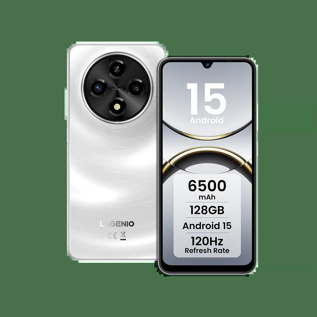 Lagenio A12 6.9" 128GB/4GB 6500mAh White | JAR Computers Lagenio A12 6.9" 128GB/4GB 6500mAh White