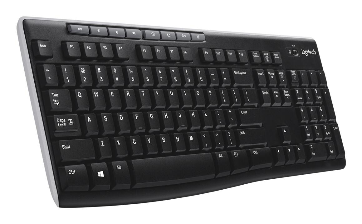 Logitech K270 клавиатура РЧ безжичен QWERTZ Немски Черен