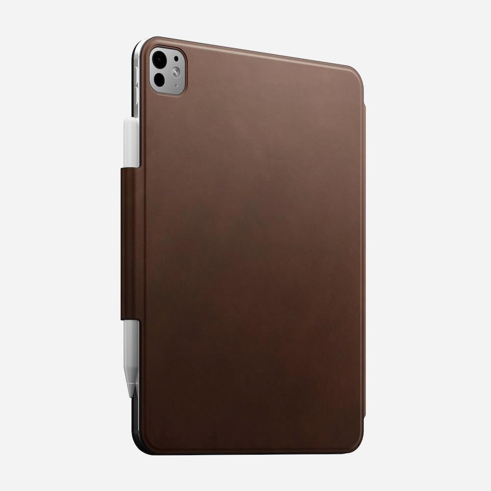 Магнитен кожен (естествена кожа) калъф с поставка за iPad Pro 11 (2024), iPad Pro 11 (2025) - Nomad Magnetic Leather Folio Case (кафяв) | JAR Computers Магнитен кожен (естествена кожа) калъф с поставка за iPad Pro 11 (2024), iPad Pro 11 (2025) - Nomad Magnetic Leather Folio Case (кафяв)