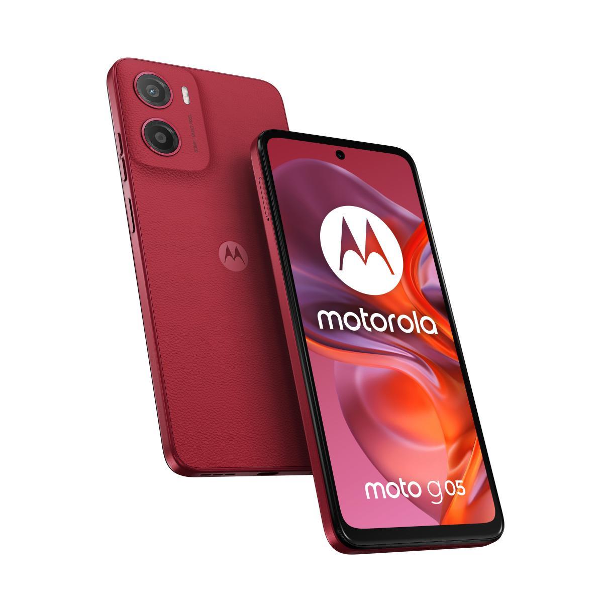 Motorola moto g05 16.9 cm (6.67") Dual SIM Android 15 4G USB Type-C 4 GB 64 GB 5200 mAh Red | JAR Computers Motorola moto g05 16.9 cm (6.67") Dual SIM Android 15 4G USB Type-C 4 GB 64 GB 5200 mAh Red