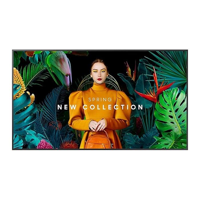 Професионален дисплей Samsung QH50C, 50'', Ultra HD, VA, 24/7, 10 ms, 700 cd/m2, 3840 x 2160, 3 HDMI, 2 USB