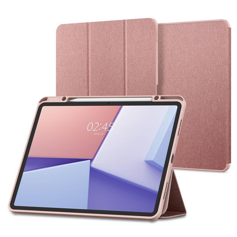 Spigen Urban Fit Case - текстилен кейс и поставка за iPad Air 13 (2024) (розово злато)