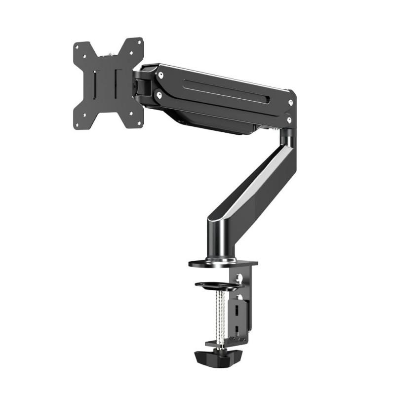 Стойка за монитор Esperanza ERW019, 17"-27", За 1 монитор, Пружинен механизъм, VESA 75/100 mm, До 6 кг, Черен | JAR Computers Стойка за монитор Esperanza ERW019, 17"-27", За 1 монитор, Пружинен механизъм, VESA 75/100 mm, До 6 кг, Черен