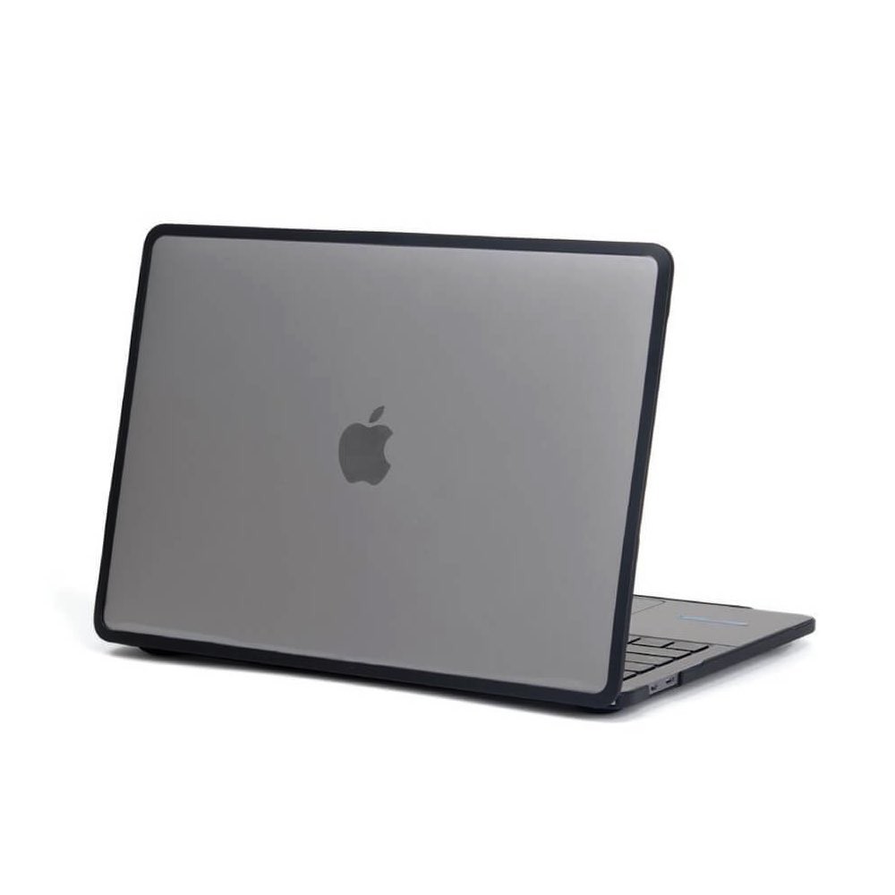 Tech-Protect Hardshell Hybrid Case - удароустойчив хибриден кейс за MacBook Pro 14 M1 (2021), MacBook Pro 14 M2 (2023) (черен-прозрачен) (bulk)