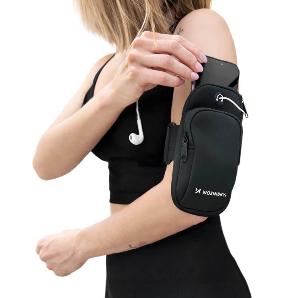 Универсален спортен калъф за ръка - Wozinsky WABBK1 Universal Running Armband (черен) | JAR Computers Универсален спортен калъф за ръка - Wozinsky WABBK1 Universal Running Armband (черен)