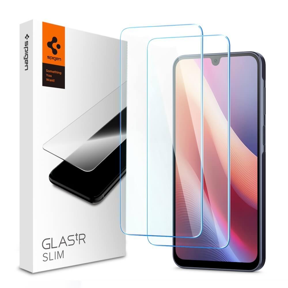 2 броя стъклени защитни покрития за дисплея на Samsung Galaxy A16, Galaxy A16 5G - Spigen Tempered Glass GLAS.tR Slim 2 Pack (прозрачен) | JAR Computers 2 броя стъклени защитни покрития за дисплея на Samsung Galaxy A16, Galaxy A16 5G - Spigen Tempered Glass GLAS.tR Slim 2 Pack (прозрачен)