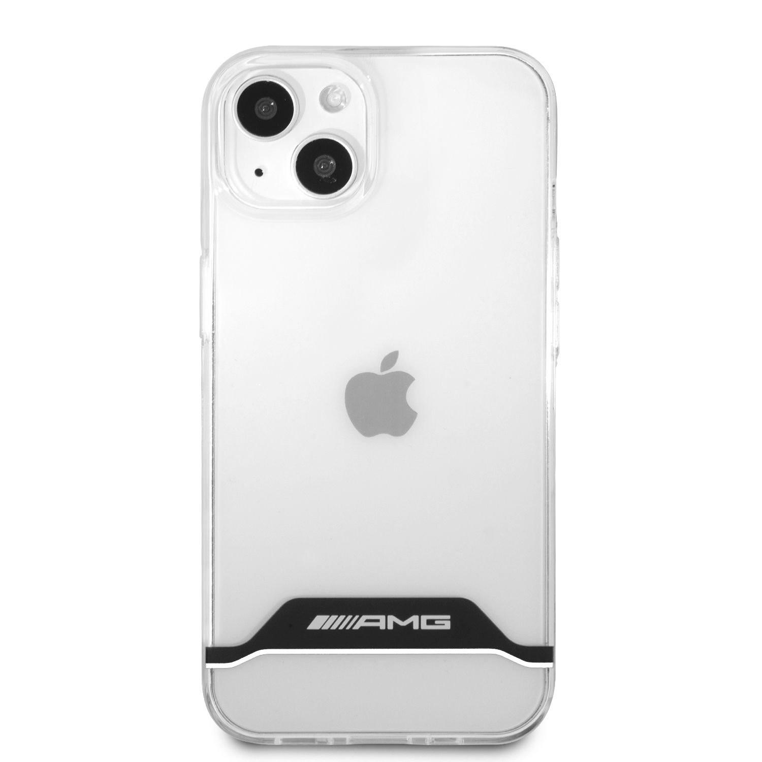 Дизайнерски кейс с висока защита за iPhone 13 - AMG White Stripes Hard Case (прозрачен) | JAR Computers Дизайнерски кейс с висока защита за iPhone 13 - AMG White Stripes Hard Case (прозрачен)