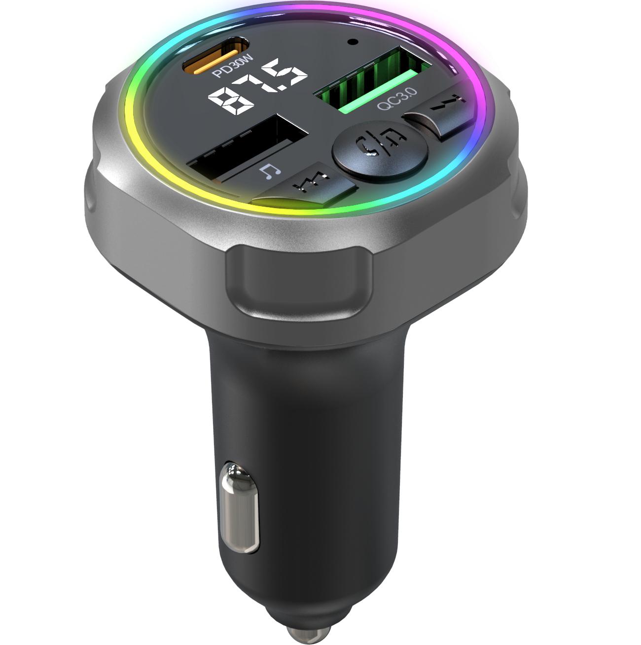 FM Трансмитер Bluetooth C63 ( PD30W +QC 3.0 -15W)