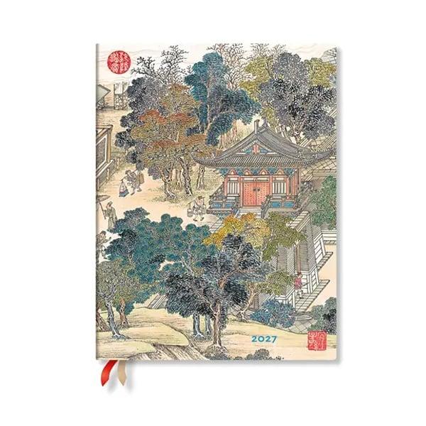 Paperblanks Планер Golden Age of Prosperity, Ultra, 1 ден на страница, твърда корица, 216 листа, за 2027 година