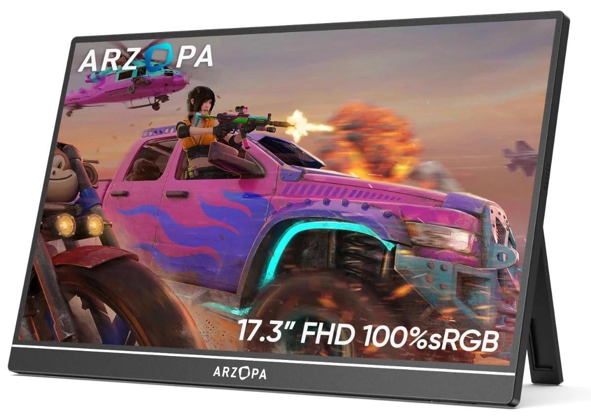 Преносим монитор Arzopa - A1 M, 17.3'', FHD, IPS, 60Hz, HDR, черен | JAR Computers Преносим монитор Arzopa - A1 M, 17.3'', FHD, IPS, 60Hz, HDR, черен