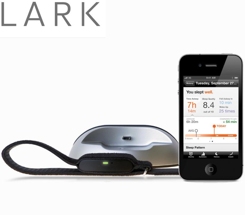 Сензор за събуждане за iPhone, iPad и iPod - LARK Un-Alarm Clock and Sleep Sensor | JAR Computers Сензор за събуждане за iPhone, iPad и iPod - LARK Un-Alarm Clock and Sleep Sensor