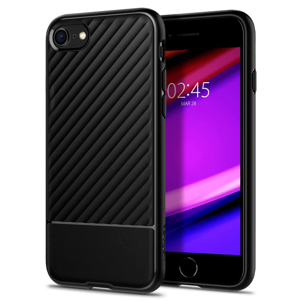 Силиконов (TPU) калъф с висока степен на защита за iPhone SE (2022), iPhone SE (2020), iPhone 8, iPhone 7 - Spigen Core Armor (черен) | JAR Computers Силиконов (TPU) калъф с висока степен на защита за iPhone SE (2022), iPhone SE (2020), iPhone 8, iPhone 7 - Spigen Core Armor (черен)
