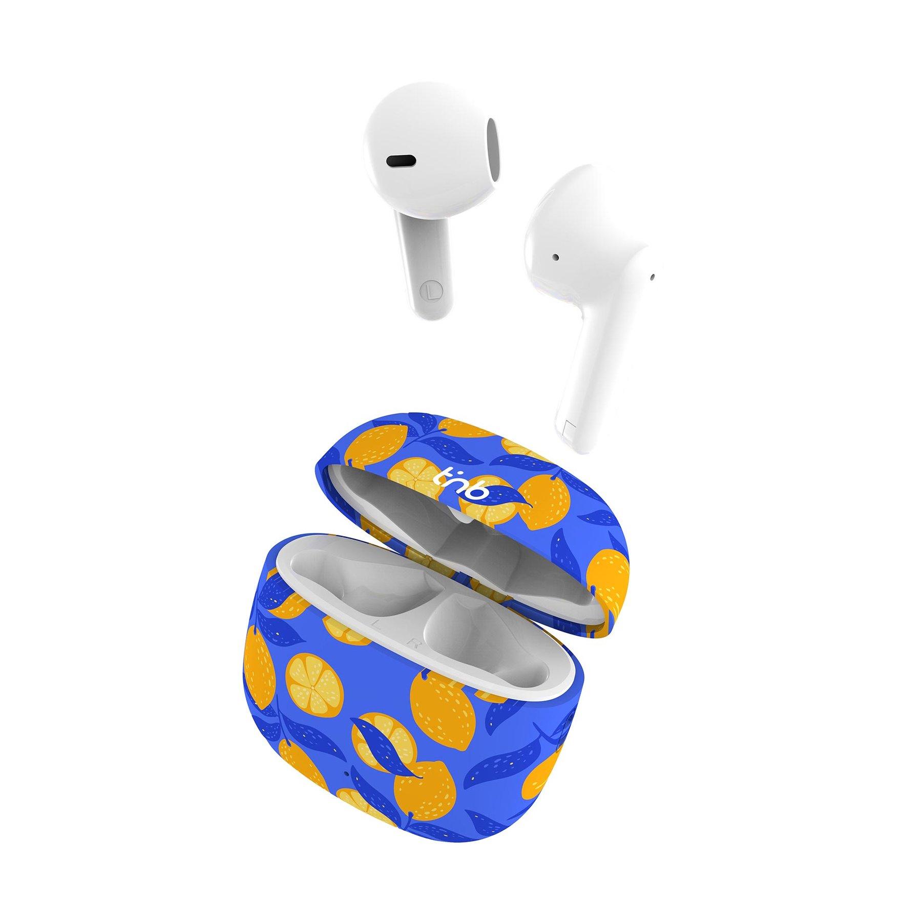 Слушалки TNB Exclusive Lemon, безжични, с Bluetooth, със зареждащ кейс, USB Type-C, 102 dB | JAR Computers Слушалки TNB Exclusive Lemon, безжични, с Bluetooth, със зареждащ кейс, USB Type-C, 102 dB