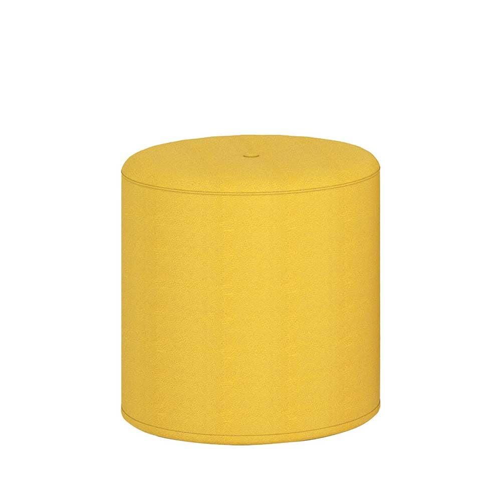 Табуретка RFG OXXO, текстил, 390 х 390 х 450 mm, жълта, 2 броя в комплект
