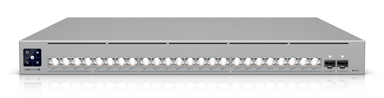 Ubiquiti UniFi Pro XG 24 PoE Управляем L2/L3 10G Ethernet (100/1000/10000) Захранване по Ethernet (PoE) 1U Сив | JAR Computers Ubiquiti UniFi Pro XG 24 PoE Управляем L2/L3 10G Ethernet (100/1000/10000) Захранване по Ethernet (PoE) 1U Сив