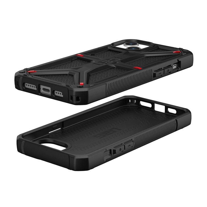Удароустойчив хибриден кейс за iPhone 15 Plus - Urban Armor Gear Monarch Kevlar Case (черен-кевлар) | JAR Computers Удароустойчив хибриден кейс за iPhone 15 Plus - Urban Armor Gear Monarch Kevlar Case (черен-кевлар)