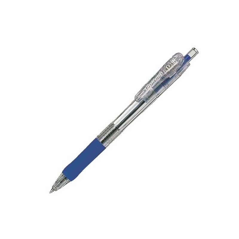 Zebra Химикалка Tapli Clip, прозрачна, 0.5 mm, синя