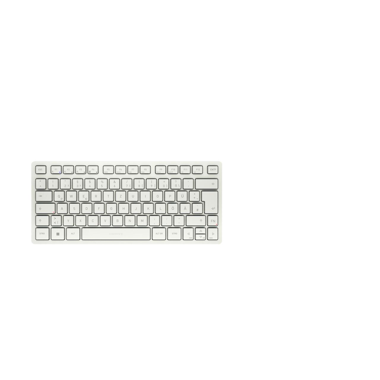 CHERRY KW 7100 MINI BT клавиатура Универсален Блутут QWERTZ Немски Бяла