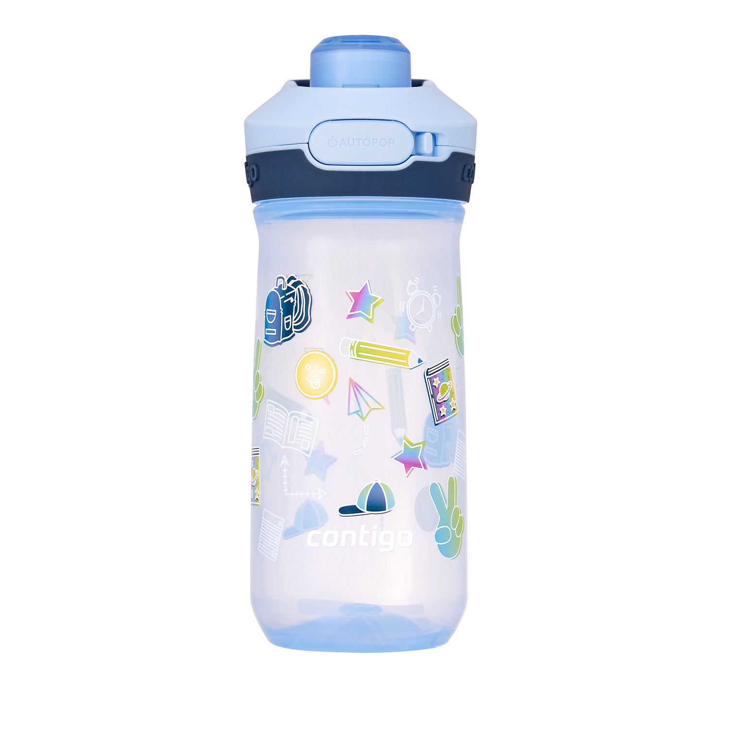 Детска бутилка CONTIGO Jessie AUTOPOP™ 420мл, Periwinkle | JAR Computers Детска бутилка CONTIGO Jessie AUTOPOP™ 420мл, Periwinkle