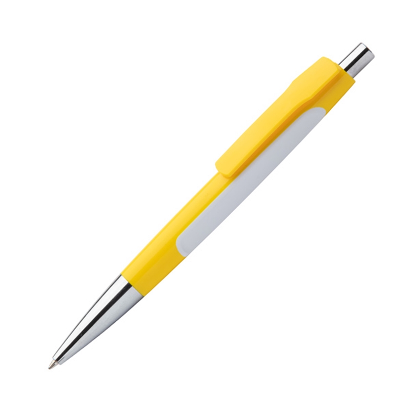 Химикалка Stampy, пластмасова, жълта, 50 броя